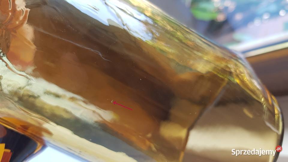 Dzban dzbanek Sarnecki Krosno kolorowe szkło PRL