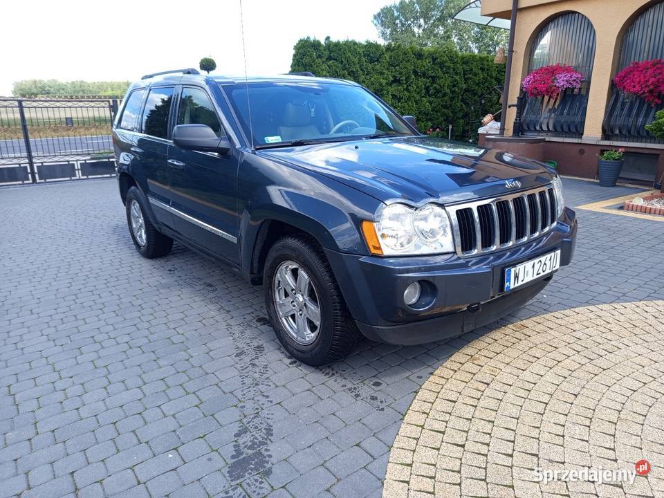 Jeep grand Cherokee 30 V6 CRDi 2007r szary Grand Cherokee Stary Łajszczew