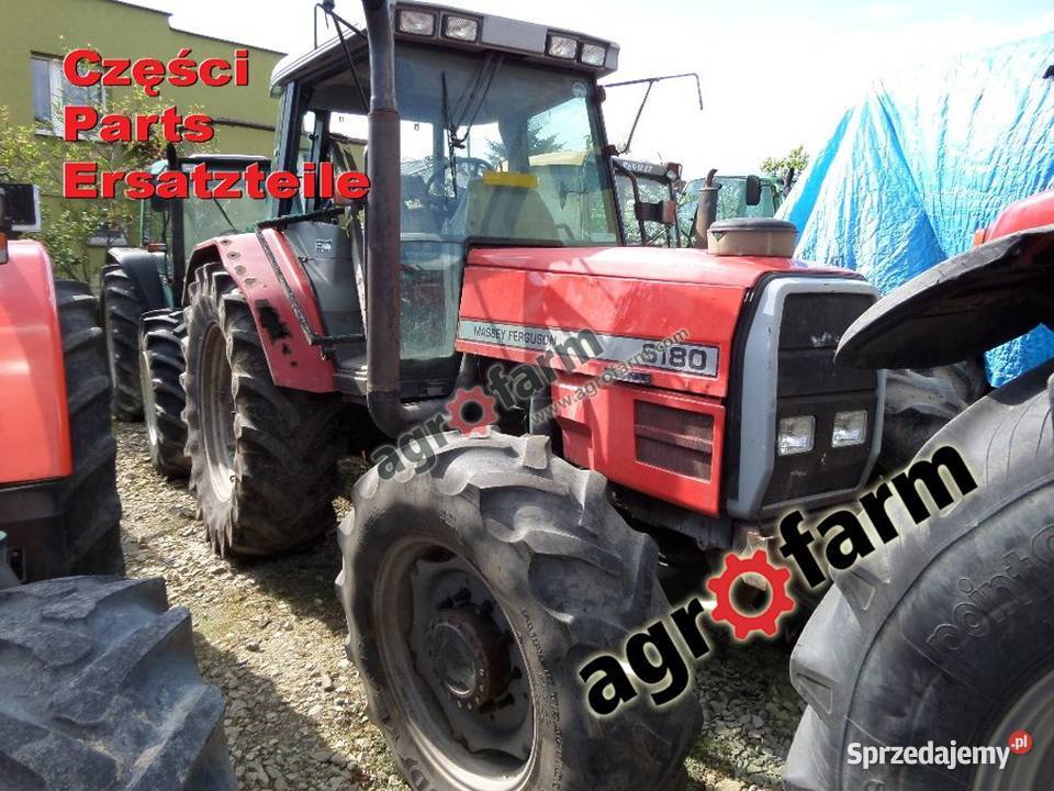 Massey Ferguson 6180 części skrzynia biegów oś Byków