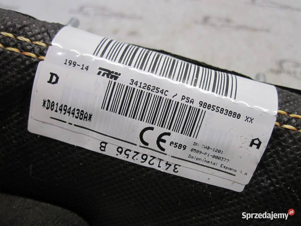 Peugeot 308 II 15r AIRBAG Poduszka fotela prawa Kielce