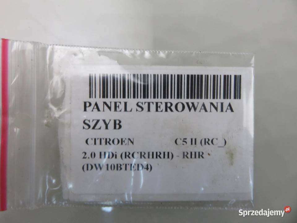 PANEL SZYB CITROEN C5 II RC 96514299XT