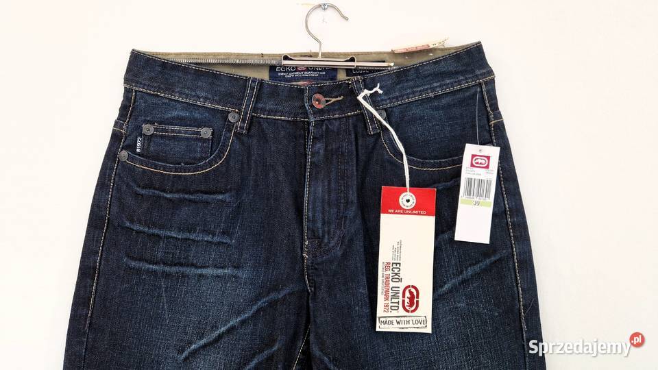 Nowe spodnie jeans ECKO UNLTD W30 S Nowy Dwór Mazowiecki