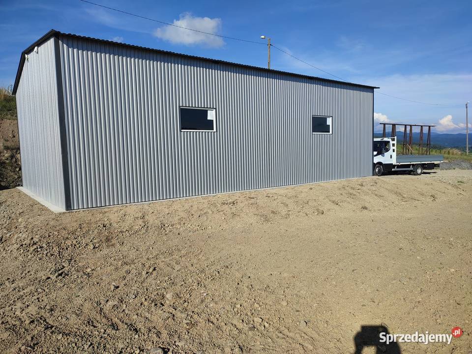Garaż Blaszany HALA Magazyn na Maszyny Rolniczy 48m2 Wołów