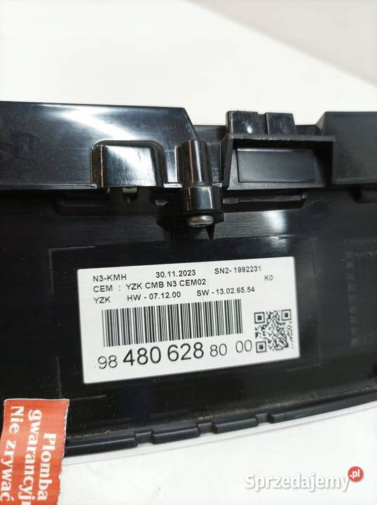 LICZNIK 9848062880 20 HDI Citroen Jumpy III 2016