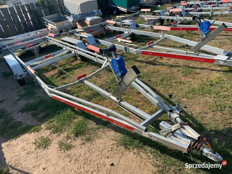 Przyczepa podłodziowa do 76m 2500DMC hamowana zachodniopomorskie Stargard