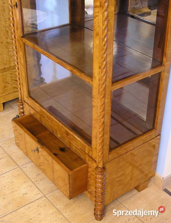 Serwantka Biedermeier brzoza Antyki Sopot