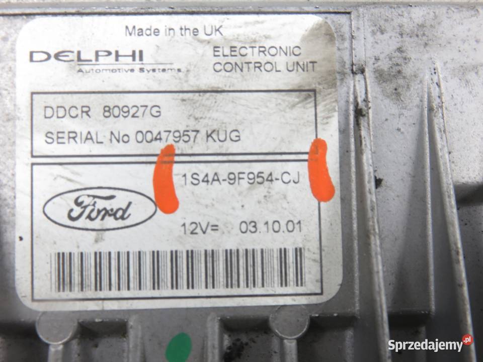 STEROWNIK FORD FOCUS MK1 18 TDCi 1S4A9F594CJ Komputery