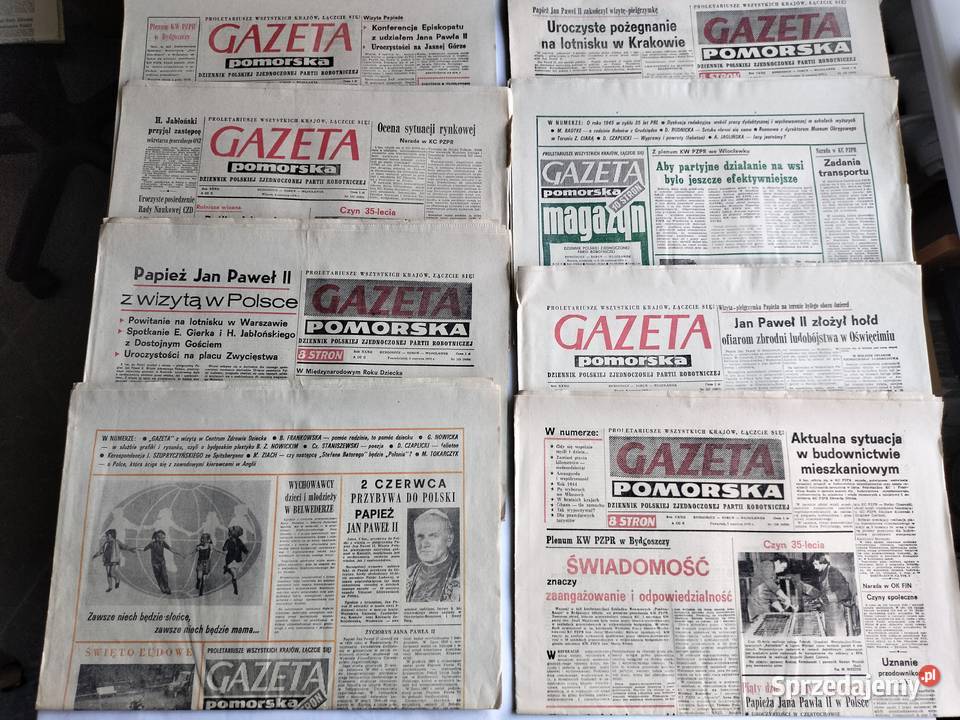 Gazeta Pomorska z 1979r i z 1981r dziennik PZPR