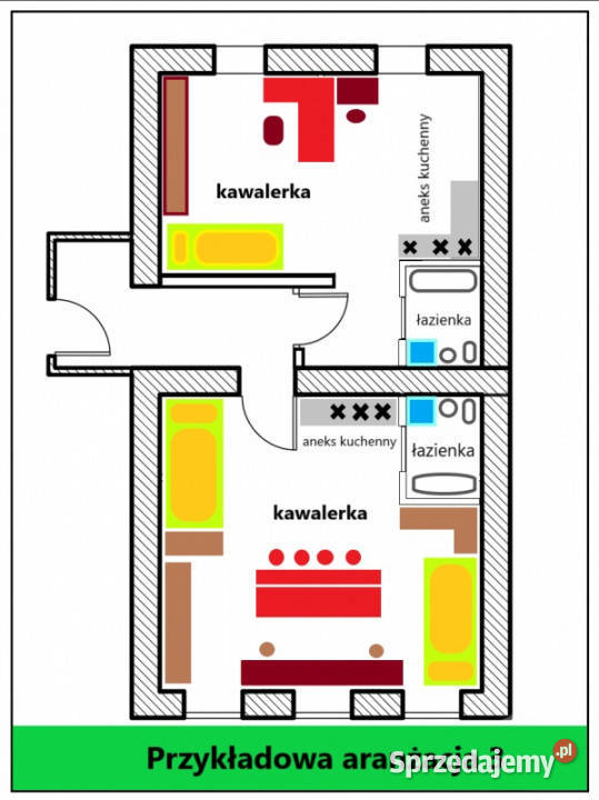 Apartament 5 pokoi 68m2 mnogość opcji aranżacji Poznań