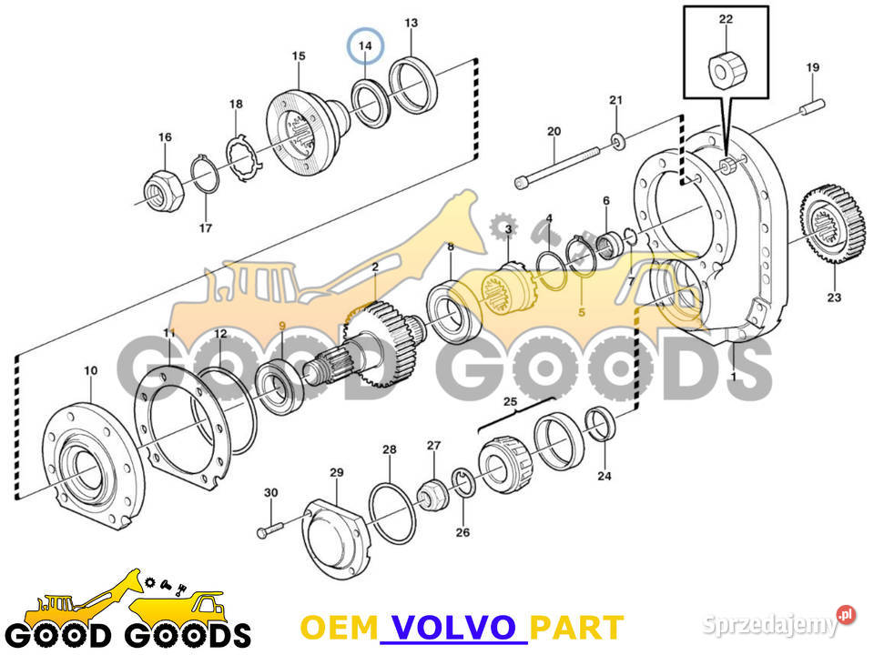 VOLVO PIERŚCIEŃ USZCZELNIAJĄCY 1523124