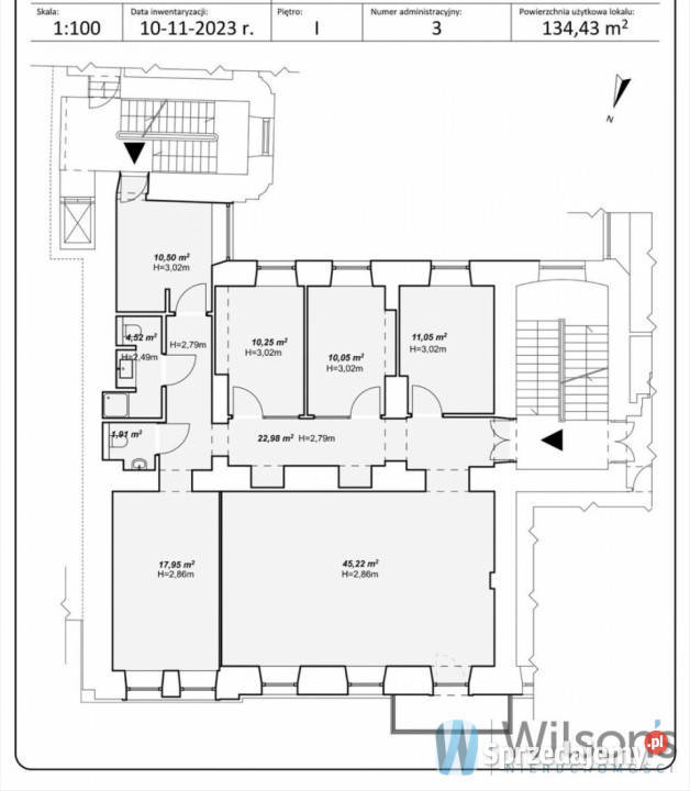 Lokal wynajmę Warszawa Chmielna 135m2 biurowy
