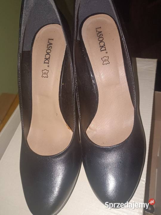 Nowe Szpilki LASOCKI Czarne 37 Eleganckie Czółenka sprzedam