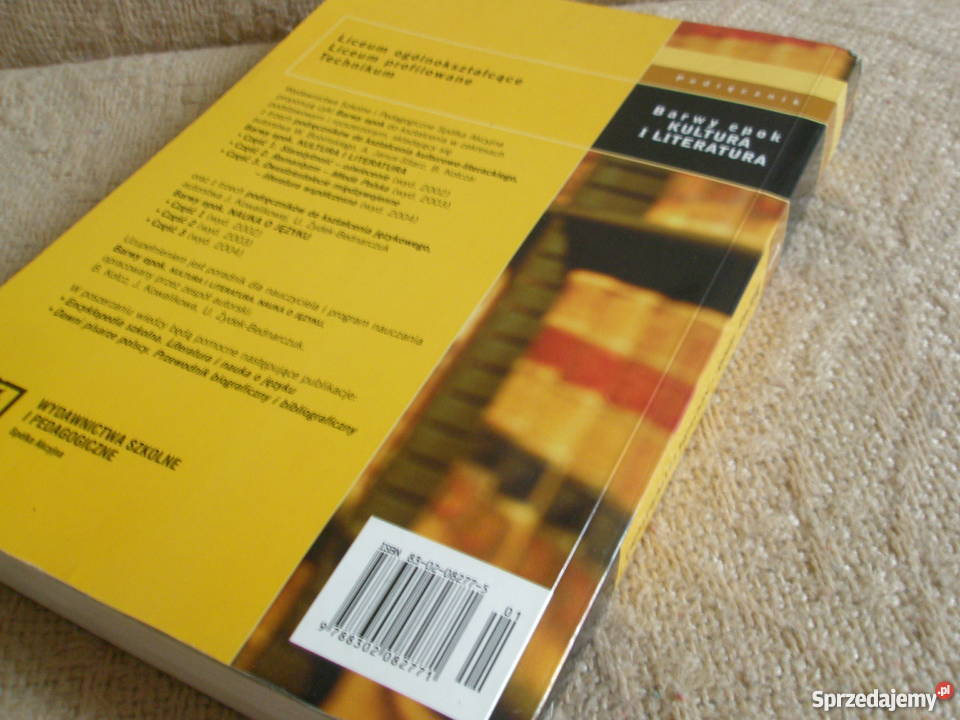 Barwy epok Kultura i literatura cz 1 WBobiński Ostrołęka