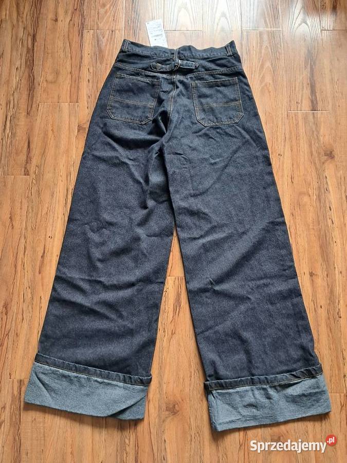 nowe granatowe spodnie rozmiar L szerokość w świętokrzyskie Sandomierz