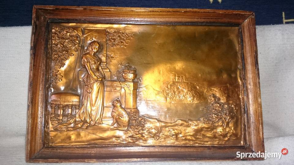 Obrazy w miedzi metaloplastyka z 1984 roku Zawiercie