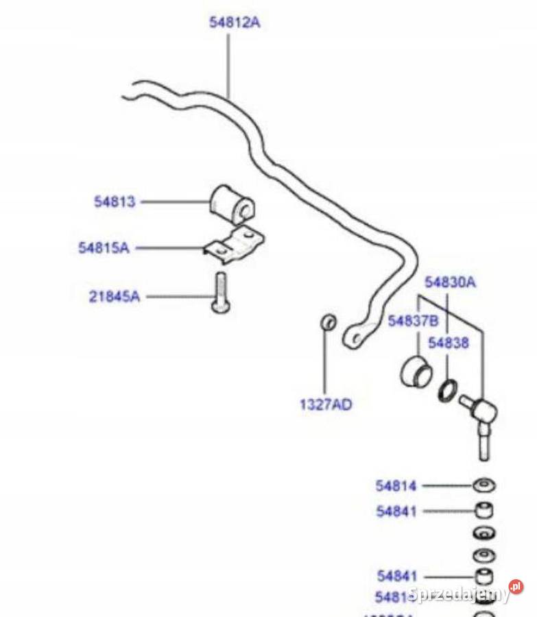 DRĄŻEK STABILIZACYJNY PRZÓD HYUNDAI SONATA 9901