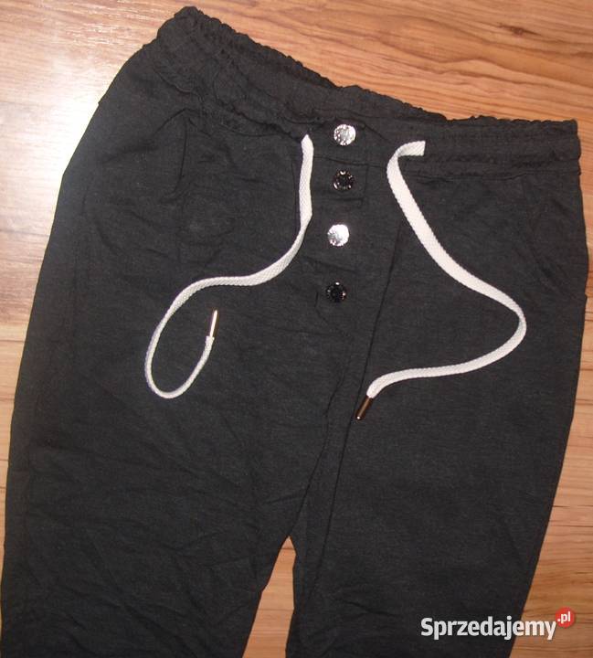 Grafitowe gnieciuchy Guziczki LXL Spodnie wielkopolskie Rawicz