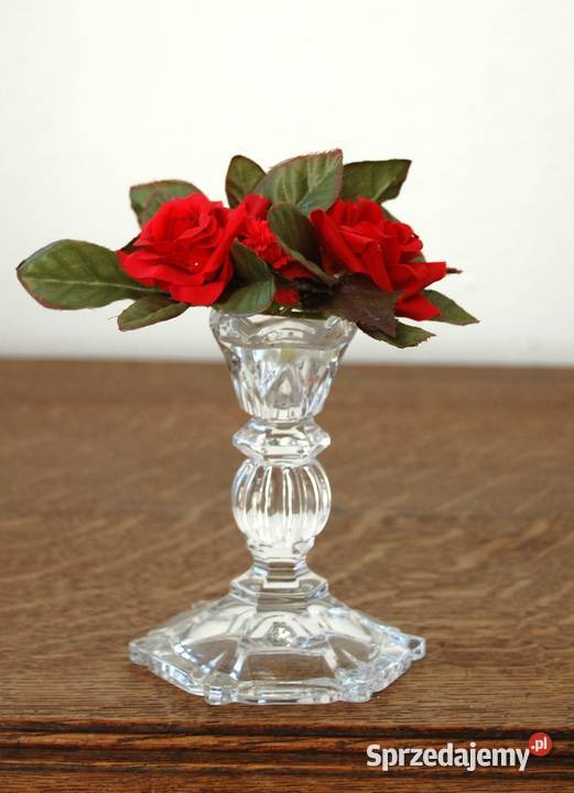 Stroik do świecznika świecy jabłko róże kwiaty