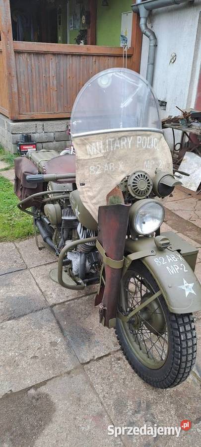 ładnie odrestaurowany motocykl Harley Davidson 750cm3 Kluczbork