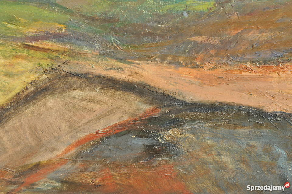 Wielki piękny pejzaż antyk Wrocław