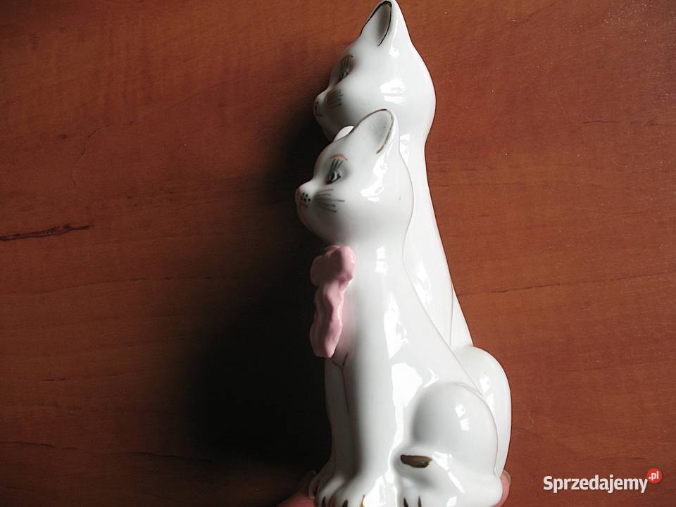 Kot mały i duży porcelana 18 x 10 x 7 Siedlce
