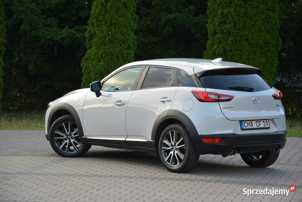 Mazda CX3 Biała Perła Skóry Navi Kamera Head Up czujnik zmierzchu Ostrów Mazowiecka