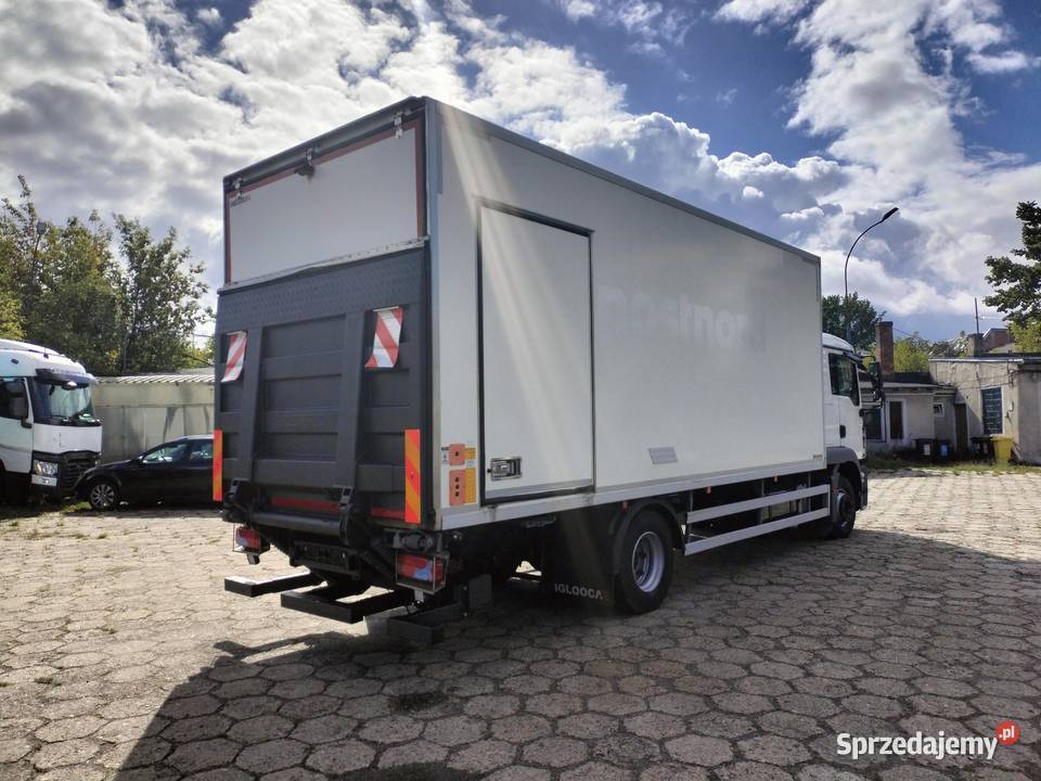 MAN TGM 15250 KONTENER IZOTERMA SYPIELKA WINDA ESP Kontenery