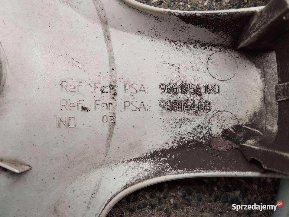 Kołpak Peugeot 15 T7PGTA 9661956180 pojedyncza