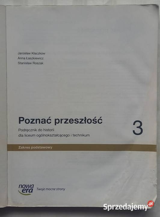 Poznać przeszłość 3 Historia podręcznik liceum