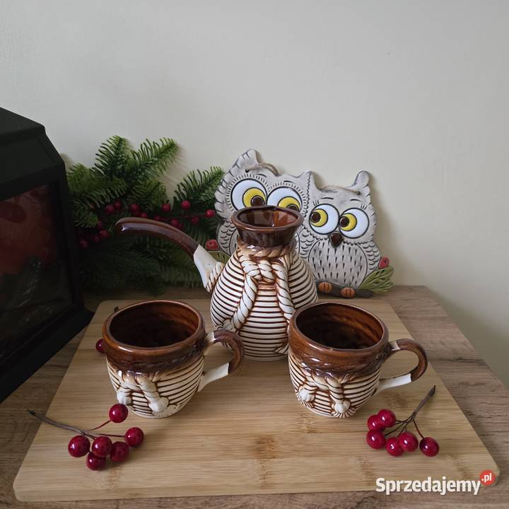 Zestaw do kawy ceramiczny tygielek i dwie Bydgoszcz