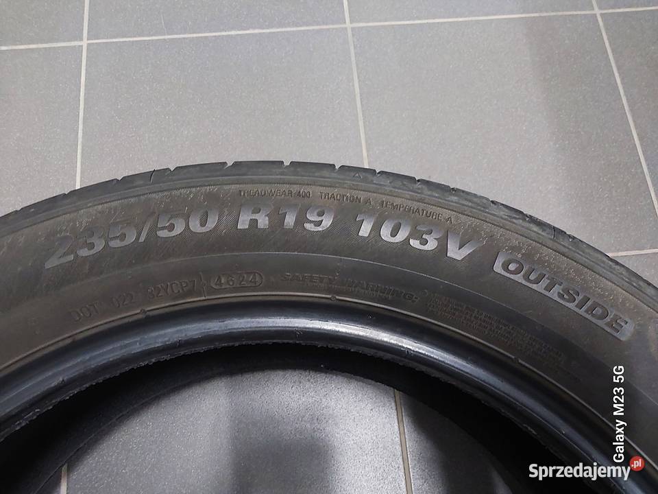 Opony KUMHO ECSTA 71 23550 19 NOWE Kobyłka