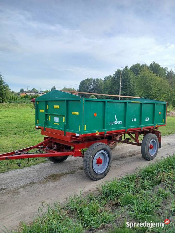 Przyczepa wywrotka d46 produkcji 2011 nieuszkodzony Rolnictwo Rzgów