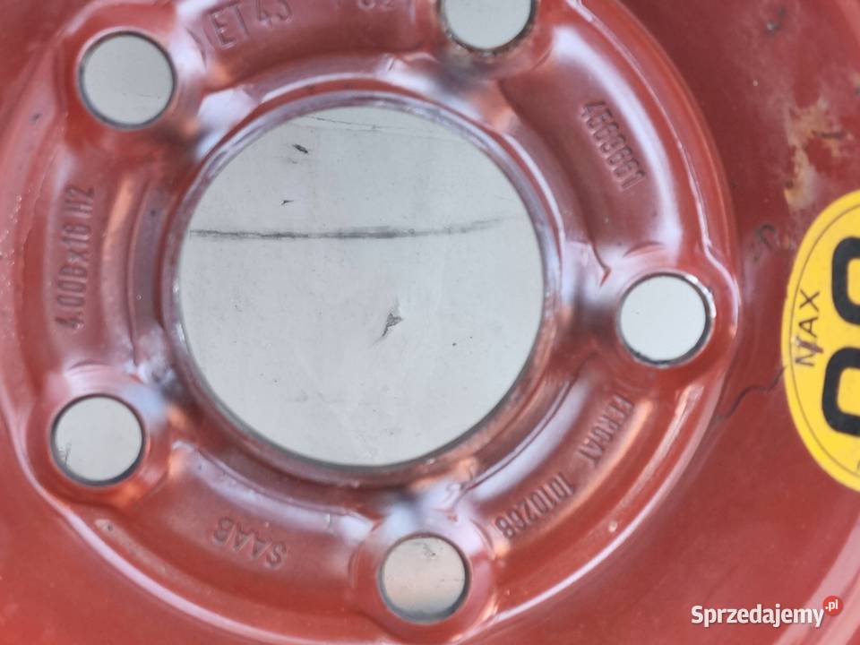 Saab 95 95 I KOŁO DOJAZDOWE dojazdówka 11570 R16 lubelskie Rudka