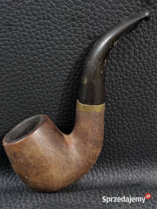 Klasyczna drewniana fajka tytoniowa vintage Poddębice