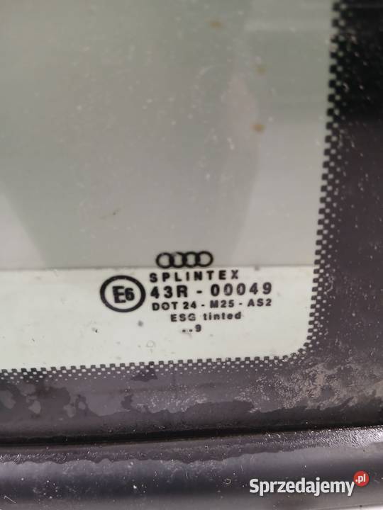 Szyba Prawa Tylna Karoseryjna Audi A3 9603 Karoseryjne wielkopolskie Bralin