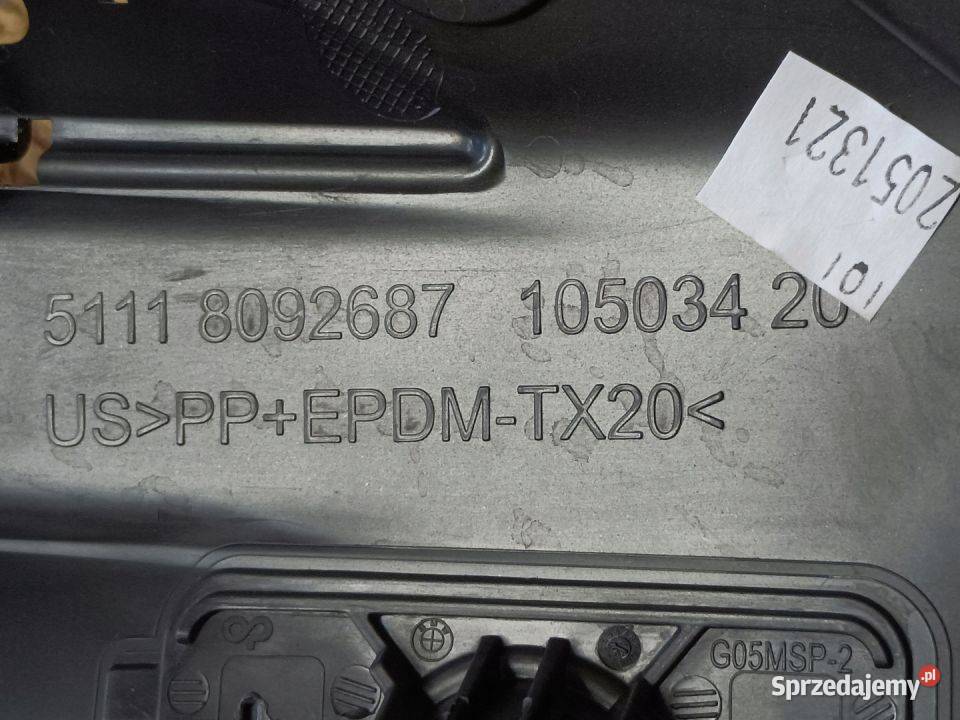 BMW X5 G05 MPAKIET KRATKA ZDERZAK LEWY PRZÓD Pleszew