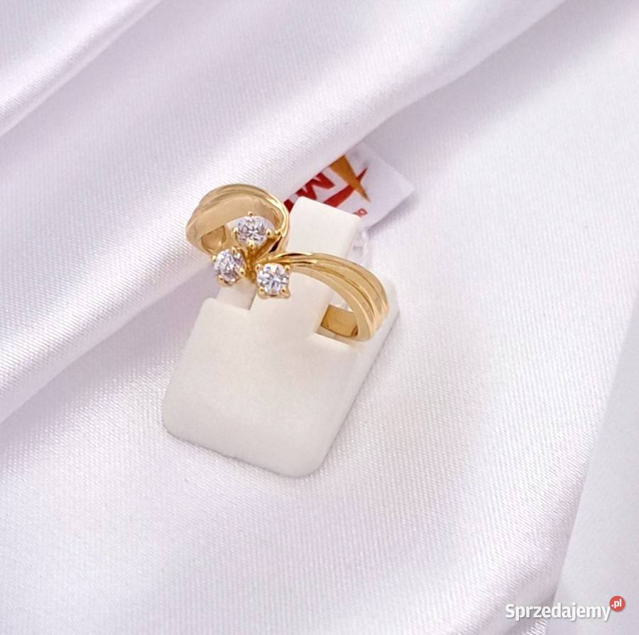 Pierścionek r12 Złoty pr585 Glamour Z726 Poznań