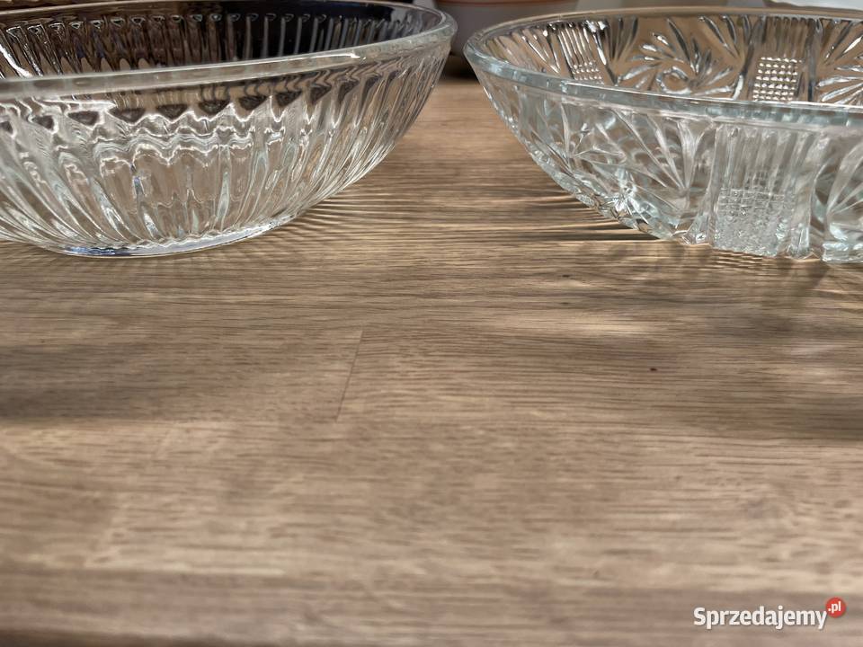 szklana misa PRL pomorskie Pruszcz Gdański