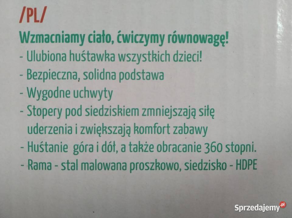 NAJTANIEJ Huśtawka Ogrodowa Wahadłowa Obrotowa Zabrze