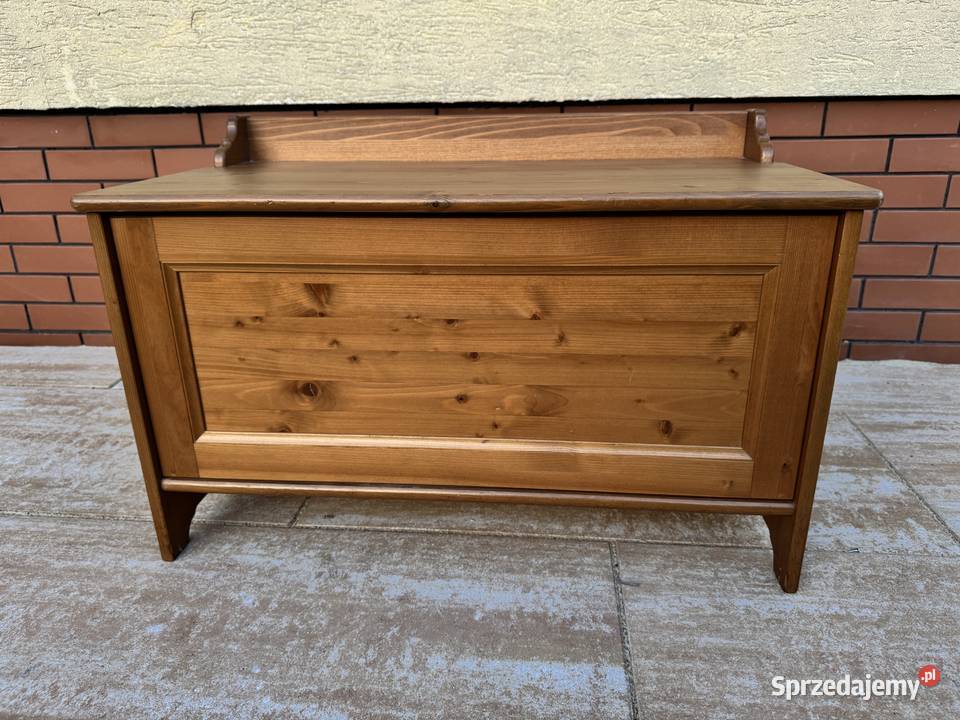 Skrzynia drewniana kufer Leksvik Ikea siedzisko Garwolin sprzedam