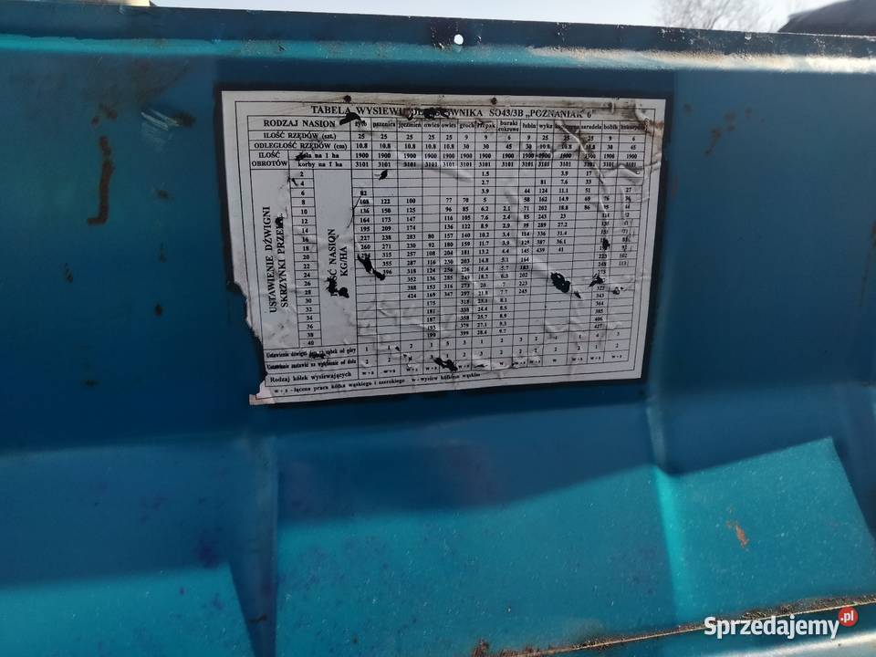 Siewnik poznaniak 6 27m Rejowiec Fabryczny sprzedam