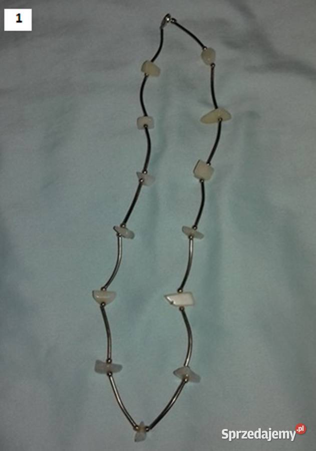 Naszyjnik korale kolia różne kamienie