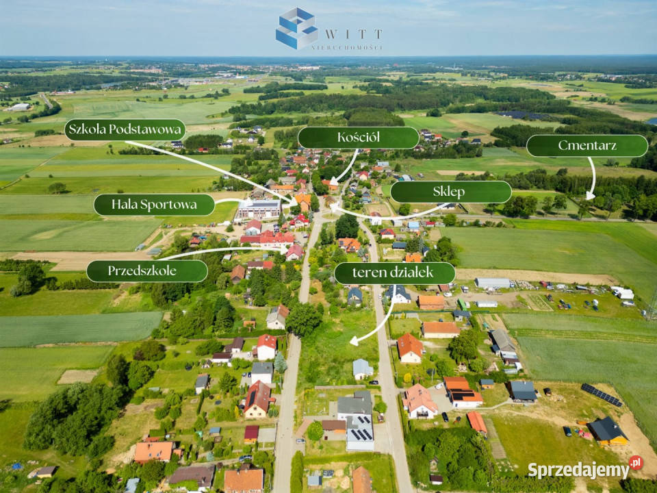 sprzedaży działki Idzbark 1149m2 sprzedam
