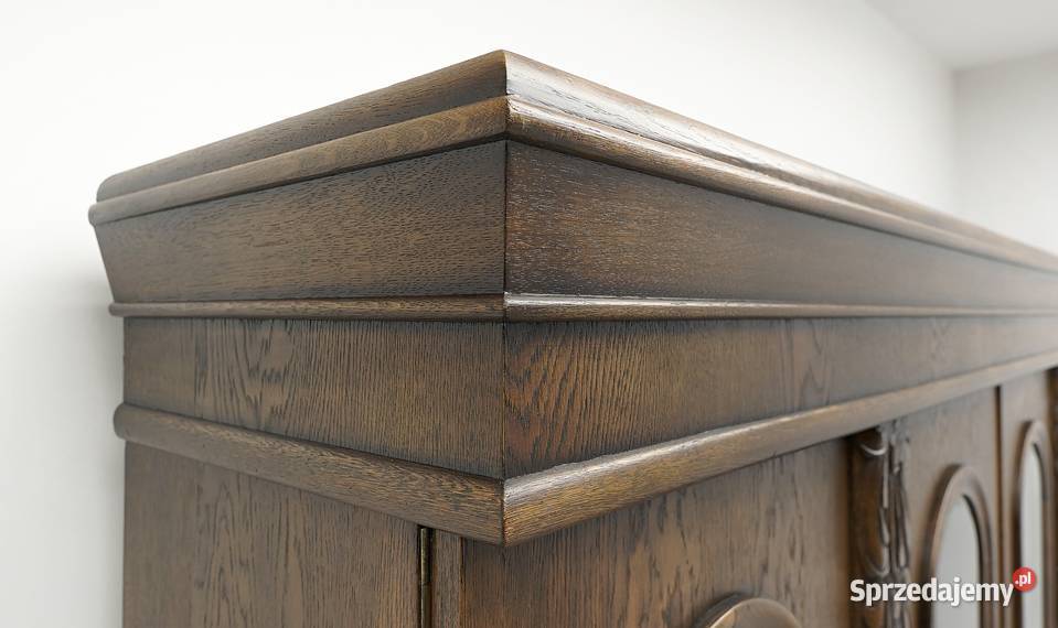 Dębowa biblioteka w stylu secesyjnym lata 30te Jerka