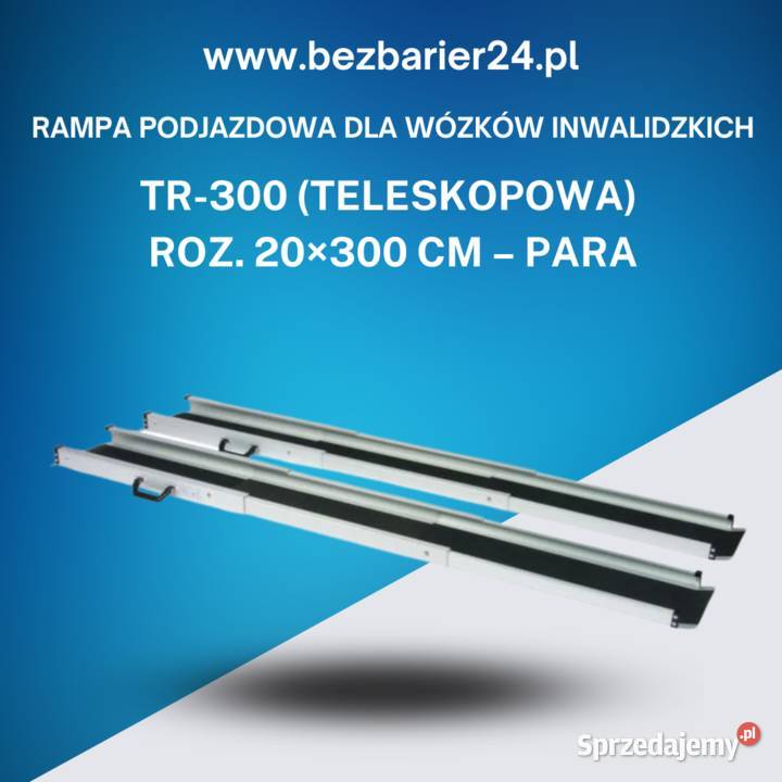 Przenośna rampa podjazdowa do wózków inwalidzkich TR-300 20×300 cm Łódź