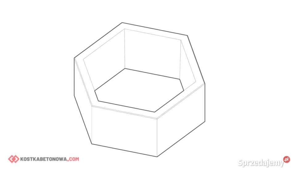 Betonowa Donica Heksagon 200 Wrocław