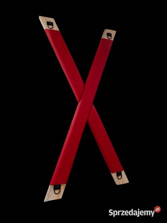 Krzyż św Andrzeja BDSM skóra ekologiczna Trzcianka