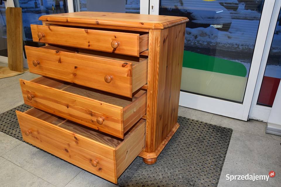 komoda z szufladami z drewna sosnowego nowa Komody warmińsko-mazurskie Olsztyn sprzedam