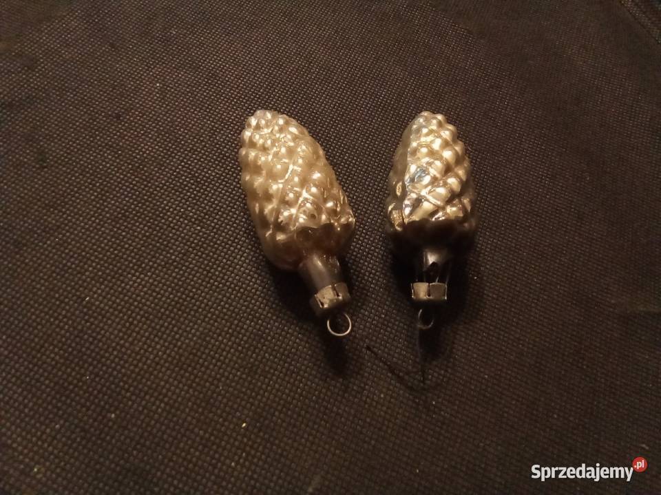 Średnie szyszki bombki PRL komplet Warszawa