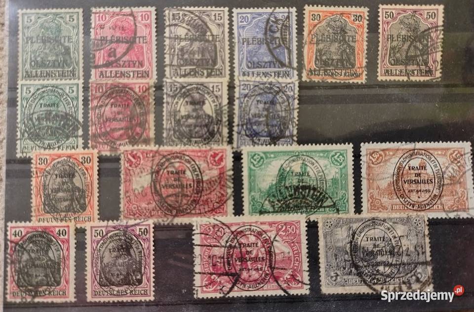 POLSKA plebiscyt 0LSZTYN 1920 nadruk walory z Radomsko sprzedam